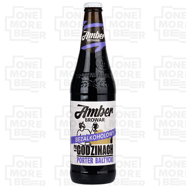 AMBER PO GODZINACH - BEZALKOHOLOWY PORTER BAŁTYCKI BUT. 0,5 L