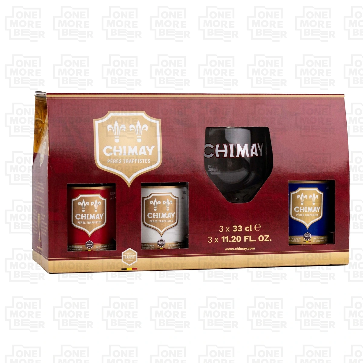 CHIMAY ZESTAW (3X BUT. 0,33 L + SZKŁO)