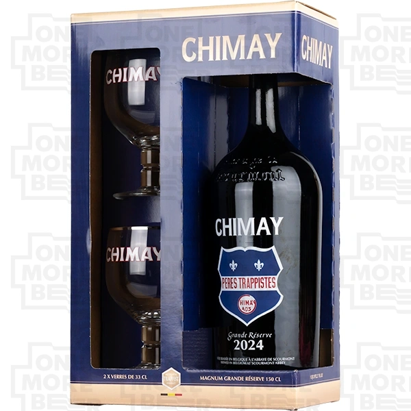 CHIMAY ZESTAW MAGNUM GRANDE RESERVE 1,5 L + 2 X POKAL