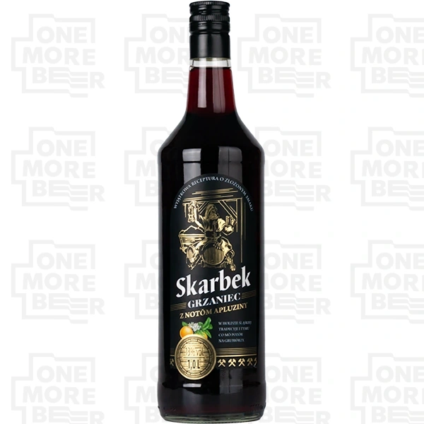 GRZANIEC "SKARBEK" WINO CZERWONE BUT. 1,0 L