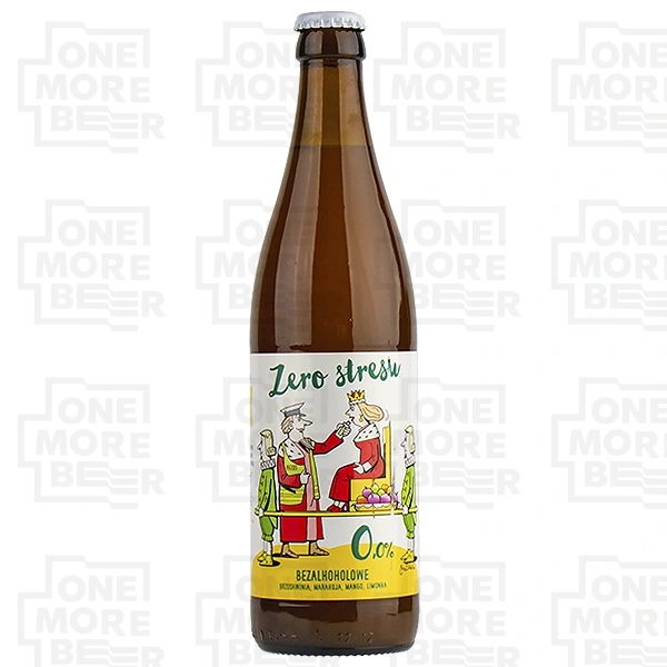 JAN OLBRACHT ZERO STRESU BEZALKOHOLOWE 0,0% BRZOSKWINIA & MARAKUJA & MANGO & LIMONKA BUT. 0,5 L