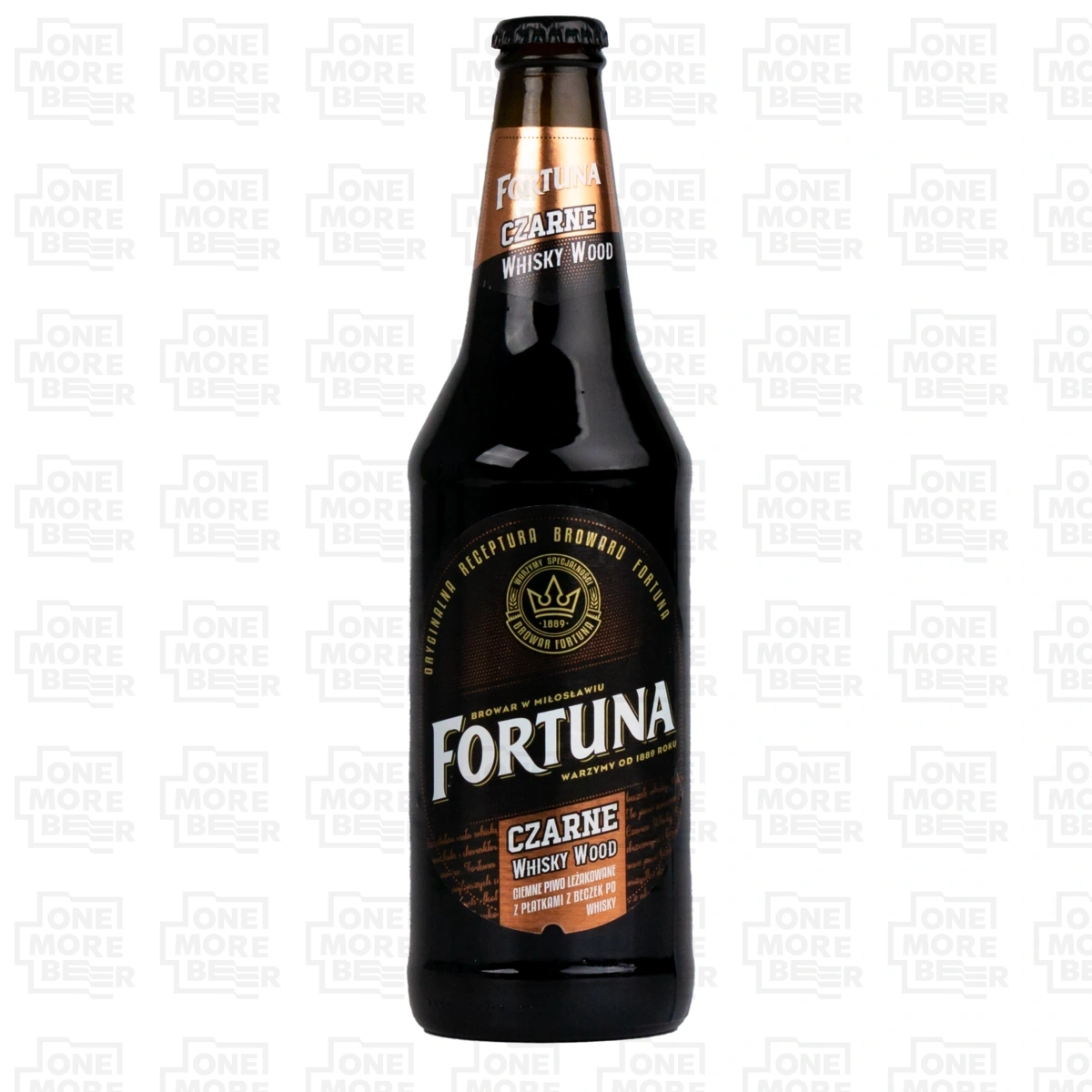 FORTUNA CZARNE WHISKY WOOD BUT. 0,5 L