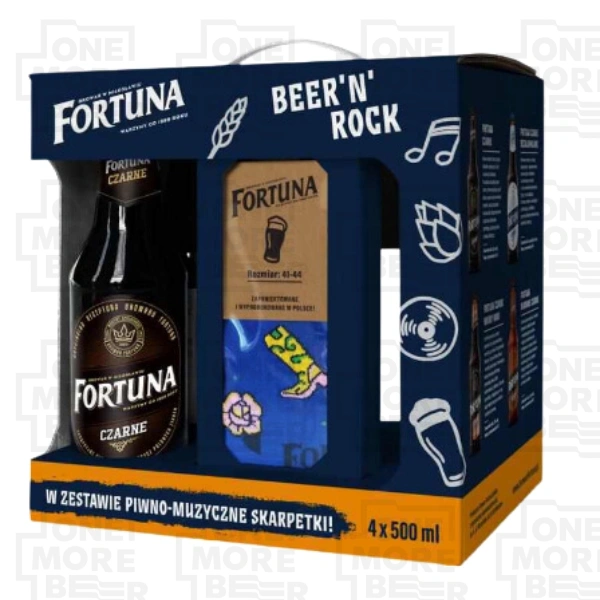 FORTUNA ZESTAW 4 PIWA 0,5 L + SKARPETKI