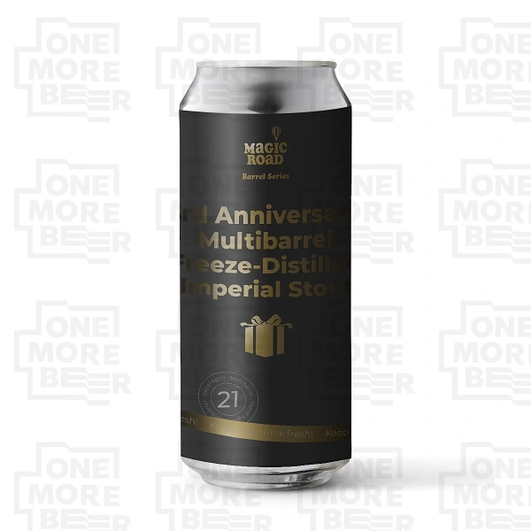 MAGIC ROAD 3RD ANNIVERSARY MULTIBARREL AGED FREEZE-DISTILLED IMPERIAL STOUT PUSZKA 0,44 L