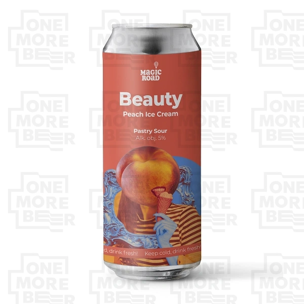 MAGIC ROAD BEAUTY PEACH ICE CREAM PUSZKA 0,5 L