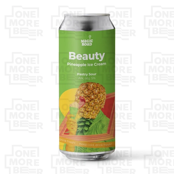 MAGIC ROAD BEAUTY PINEAPPLE ICE CREAM PUSZKA 0,5 L