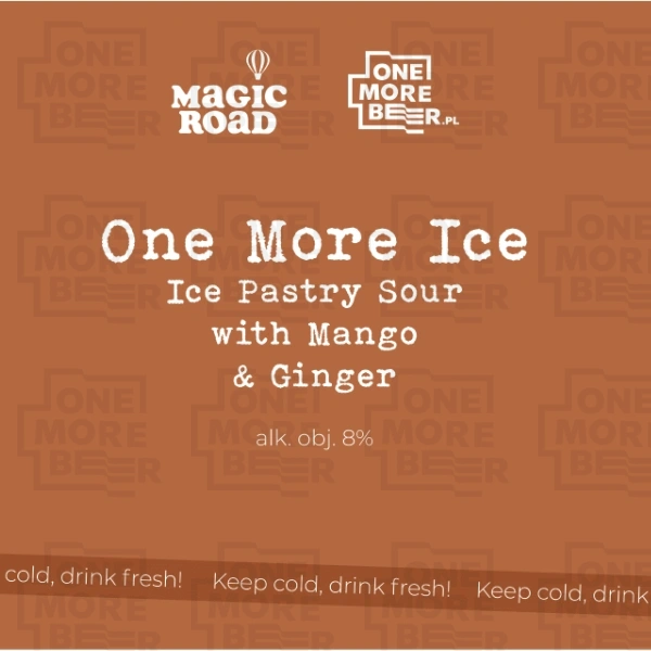 MAGIC ROAD ONE MORE ICE - ICE PASTRY SOUR WITH MANGO & GINGER BUT. 0,33 L