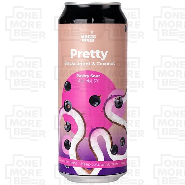 MAGIC ROAD PRETTY BLACKCURRANT & COCONUT PUSZKA 0,5 L