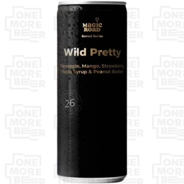 MAGIC ROAD WILD PRETTY #26 PINEAPPLE, MANGO, STRAWBERRY, MAPLE SYRUP & PEANUT BUTTER PUSZKA 0,33 L