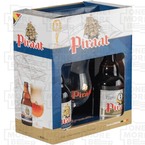 PIRAAT ZESTAW (2X BUT. 0,33 L + POKAL)