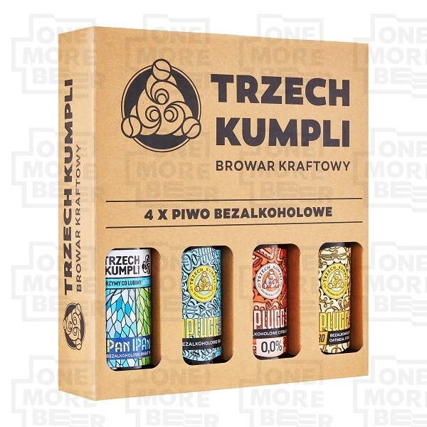 TRZECH KUMPLI ZESTAW BEZALKOHOLOWY 4 x BUT. 0,5 L