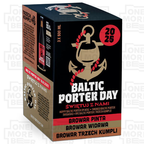 ZESTAW BALTIC PORTER DAY 2025 3 X BUT. 0,5 L + POKAL (gazetka)