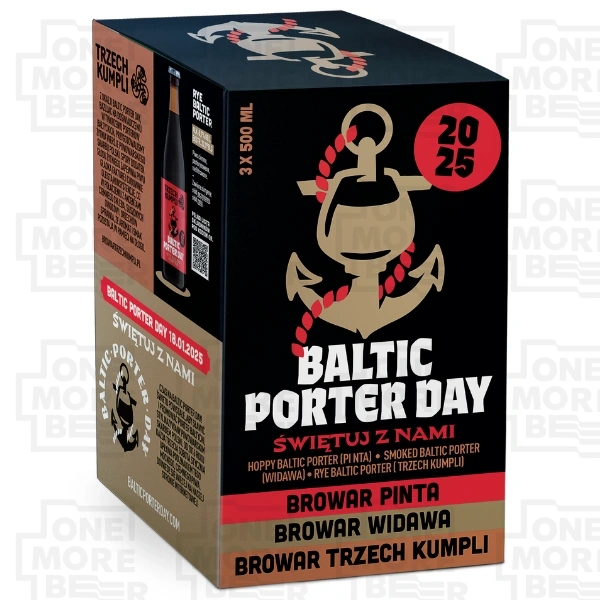 ZESTAW BALTIC PORTER DAY 2025 3 X BUT. 0,5 L + POKAL